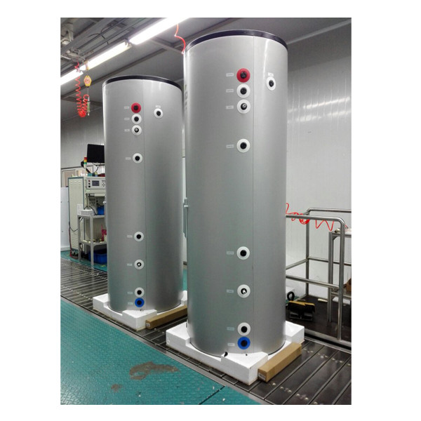 Вертикальный сосуд высокого давления из углеродистой стали емкостью 1500 литров для питьевой воды 