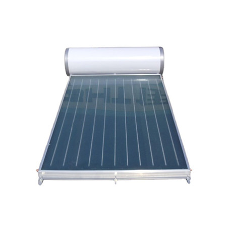 Компактный солнечный гейзерный водонагреватель на 300 литров с плоскими солнечными коллекторами